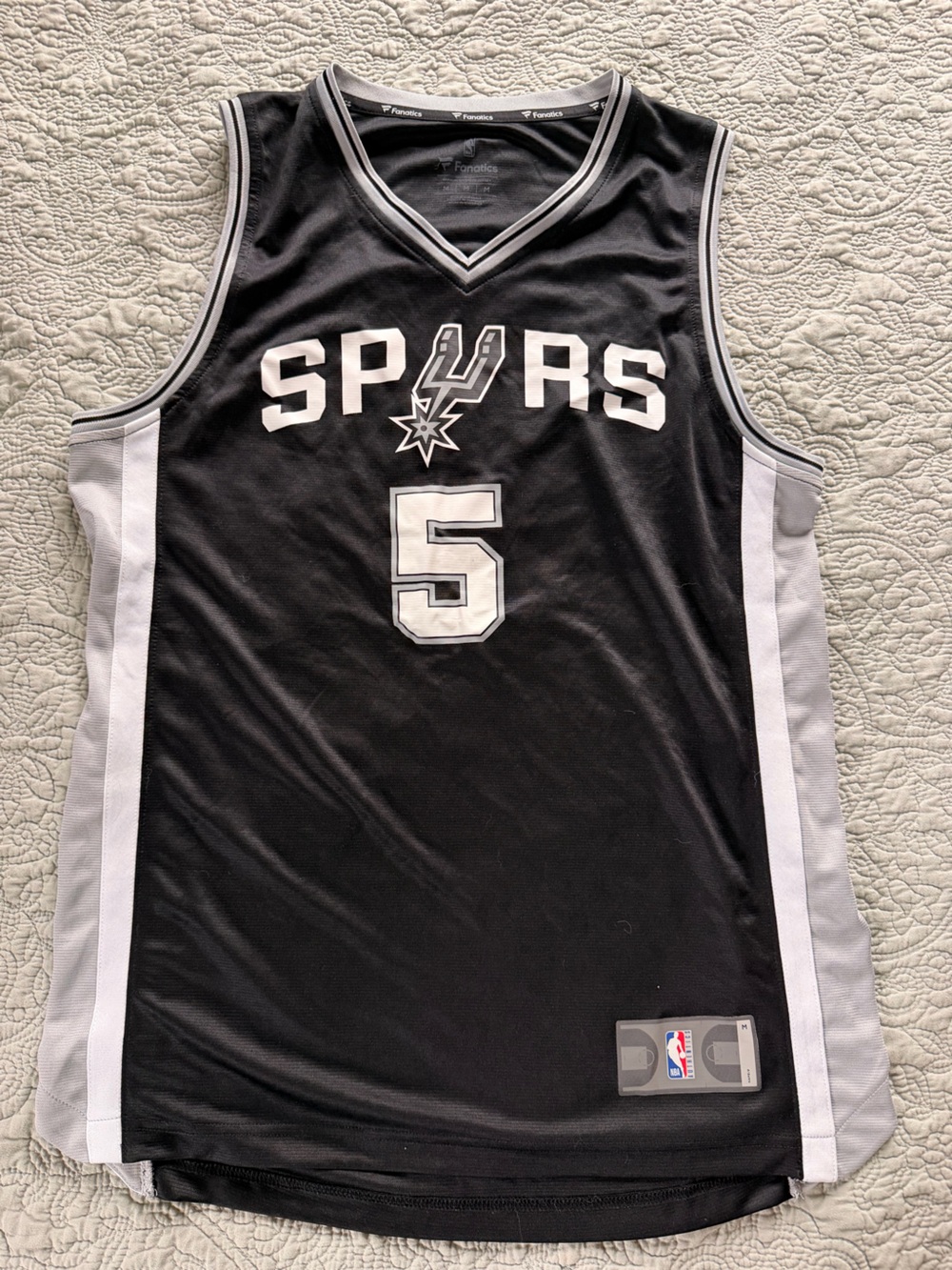 Fanatics Black Athletic Jersey Tag Detail